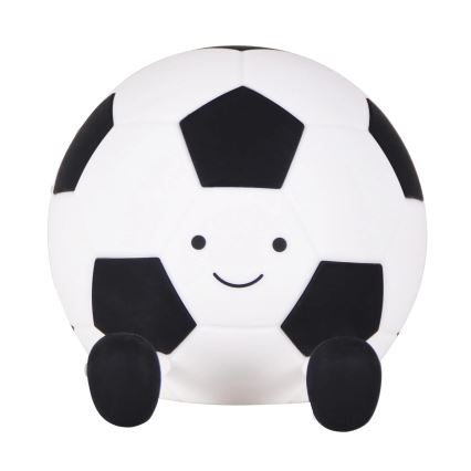 Lampada a LED dimmerabile per bambini FOOTBALL LED/2W/5V USB 1200 mAh bianco/nero