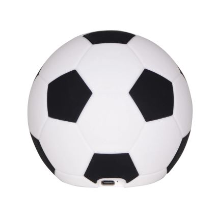 Lampada a LED dimmerabile per bambini FOOTBALL LED/2W/5V USB 1200 mAh bianco/nero
