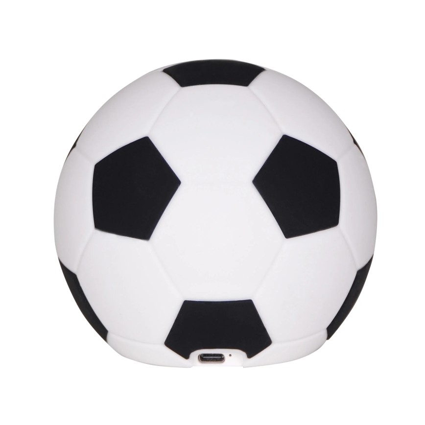 Lampada a LED dimmerabile per bambini FOOTBALL LED/2W/5V USB 1200 mAh bianco/nero