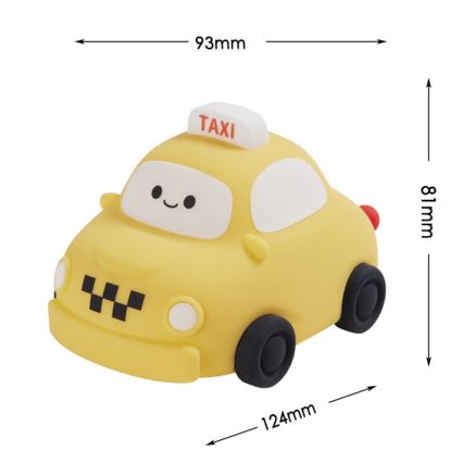 Lampada touch per bambini a LED dimmerabile TAXI LED/1W/5V USB 1200 mAh taxi giallo