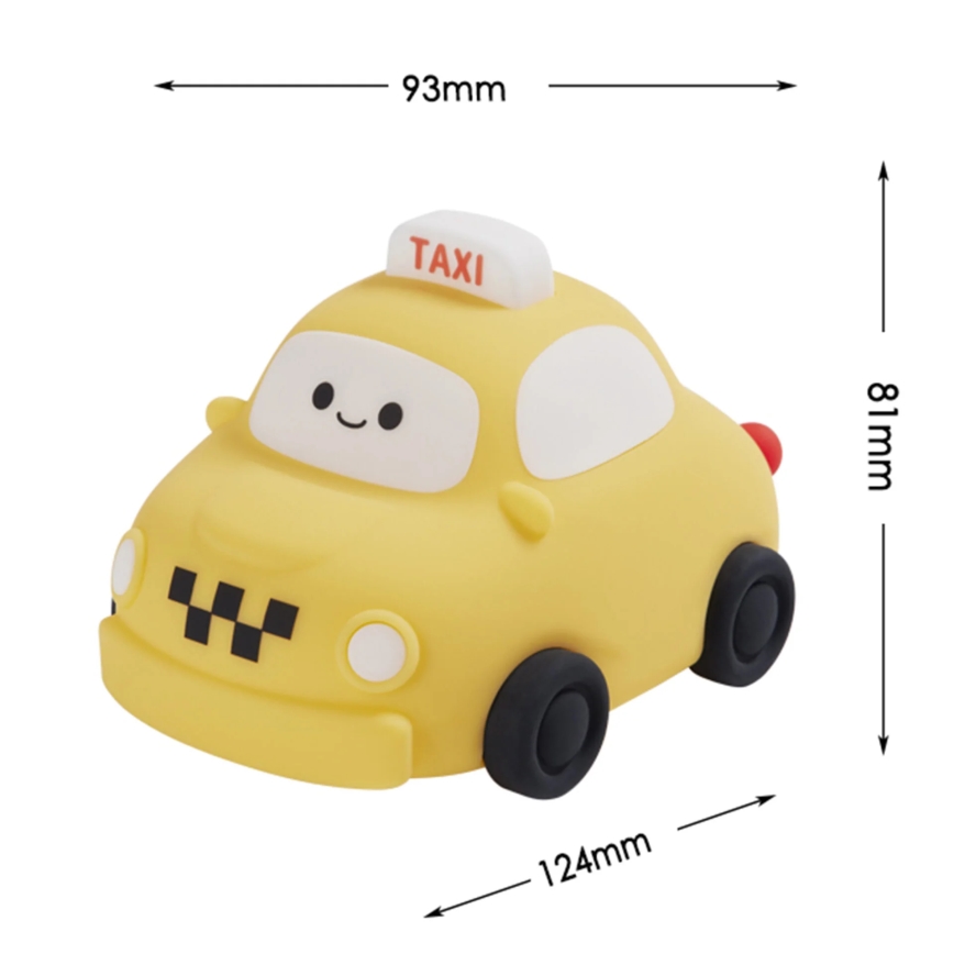 Lampada touch per bambini a LED dimmerabile TAXI LED/1W/5V USB 1200 mAh taxi giallo
