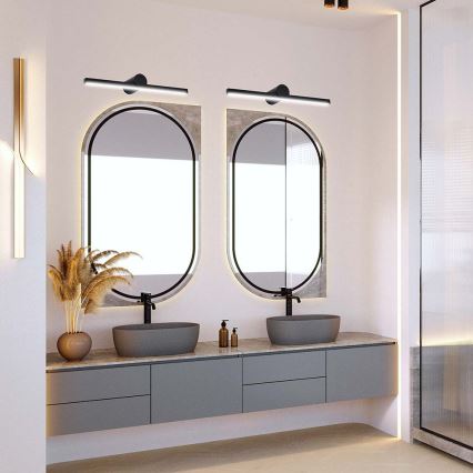 Lampada a LED per specchio da bagno 10W/230V 4000K IP65 nero
