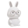 Lampada a LED RGBW dimmerabile per bambini FLORKA LED/1W/5V USB 1200 mAh coniglietto bianco/grigio
