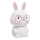 Lampada a LED RGBW Dimmerabile per bambini FLORKA LED/1W/5V USB 1200 mAh coniglietto bianco/rosa