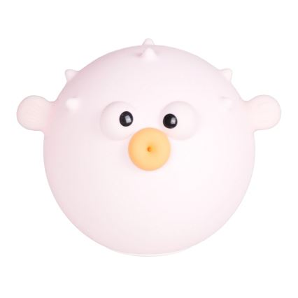Lampada a LED RGBW Dimmerabile per bambini HELA LED/1W/5V USB 1200 mAh pesce rosa