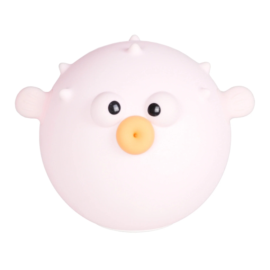 Lampada a LED RGBW Dimmerabile per bambini HELA LED/1W/5V USB 1200 mAh pesce rosa