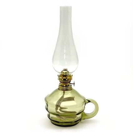 Lampada a petrolio KLÁRA 34 cm verde bosco