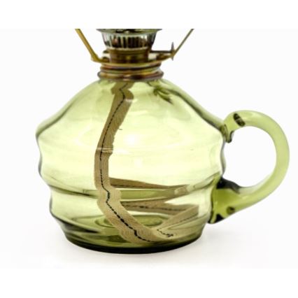 Lampada a petrolio KLÁRA 34 cm verde bosco