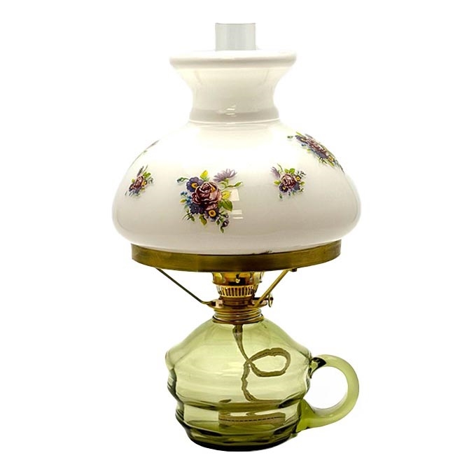 Lampada a petrolio KLÁRA 34 cm verde bosco