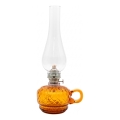 Lampada a petrolio MONIKA 34 cm a quadretti color ambra