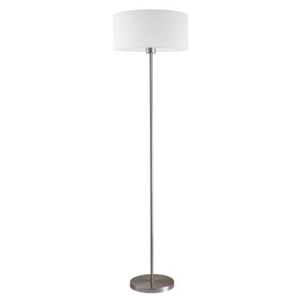 Lampada a piantana LED TUNJA 1xE27/20W/230V Ø 38 cm cromo opaco/bianco