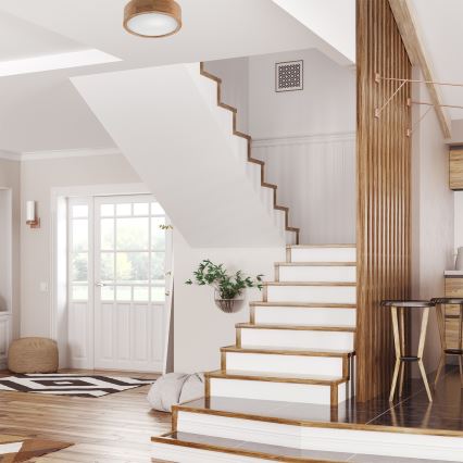 Lampada da soffitto OAK 1xE27/60W/230V rovere Ø 27,5 cm