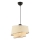 Lampada a sospensione a cavo BARETTE 1xE27/60W/230V crema/cromo lucido