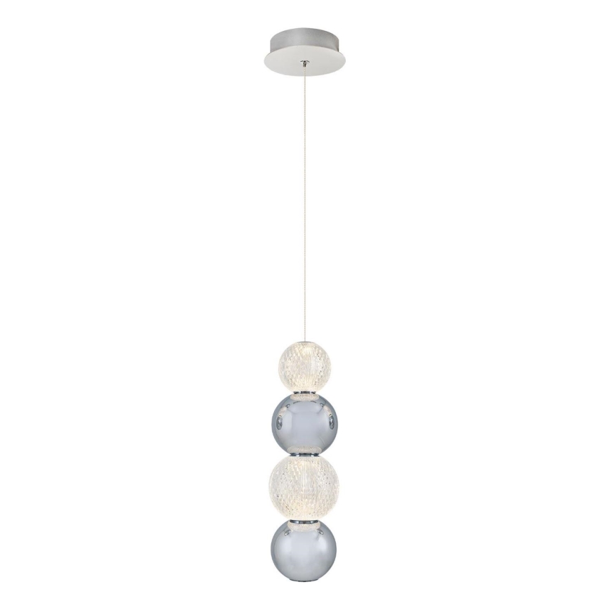 Lampada a sospensione a cavo CREMONA LED/7W/230V 3000K cromo opaco