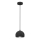 Lampada a sospensione a cavo SOOL, 1x E27/15W/230V, Ø 15 cm, nera