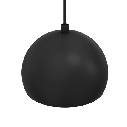 Lampada a sospensione a cavo SOOL, 1x E27/15W/230V, Ø 15 cm, nera
