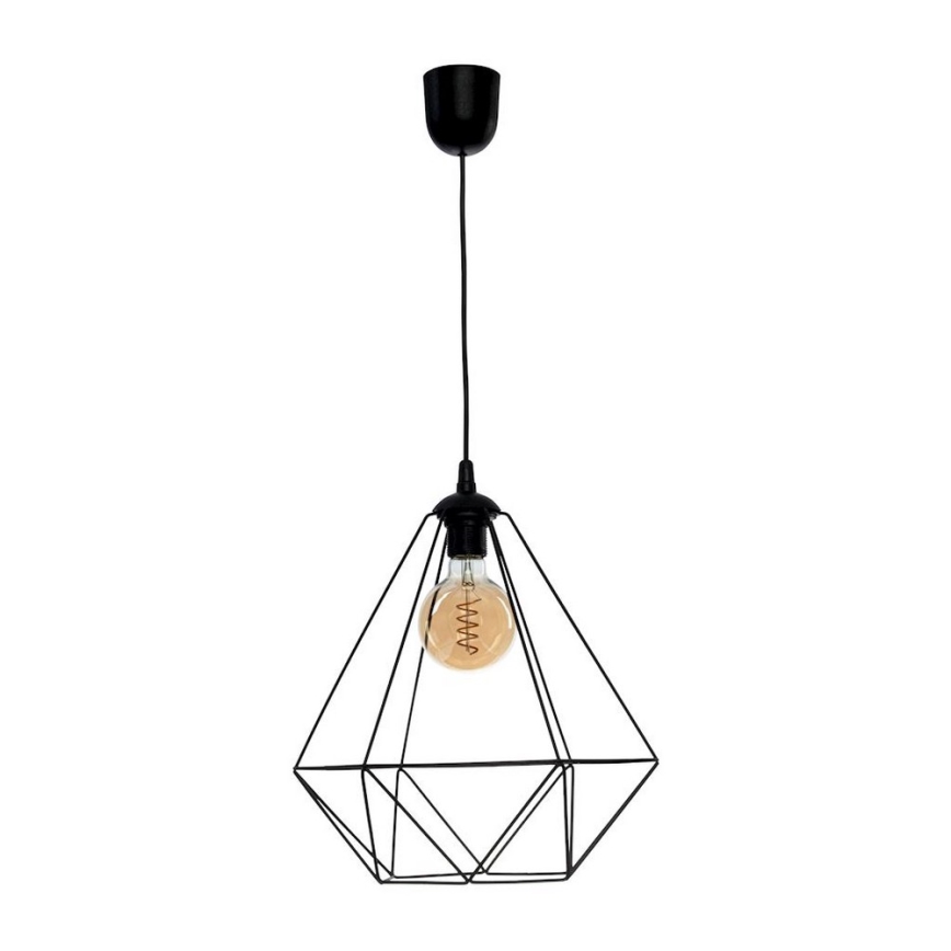 Lampada a sospensione BASKET 1xE27/60W/230V nero