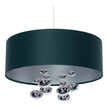 Lampada a sospensione BUBBLE 1xE27/60W/230V Ø 50 cm verde