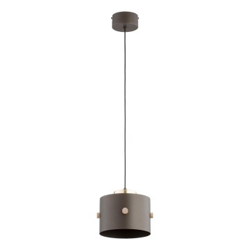 Lampada a sospensione con cavo ASLI 1xE27/15W/230V marrone