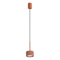 Lampada a sospensione con cavo AURA 1xGX53/10W/230V rossa