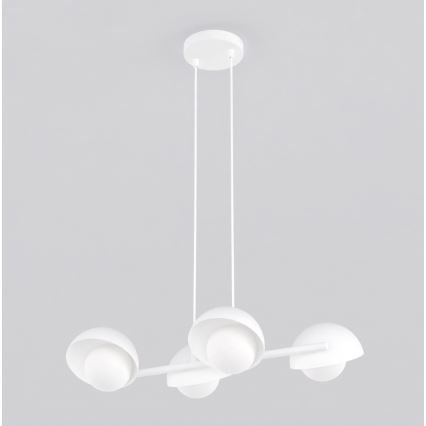 Lampada a sospensione con cavo BOOM 4xG9/8W/230V bianca