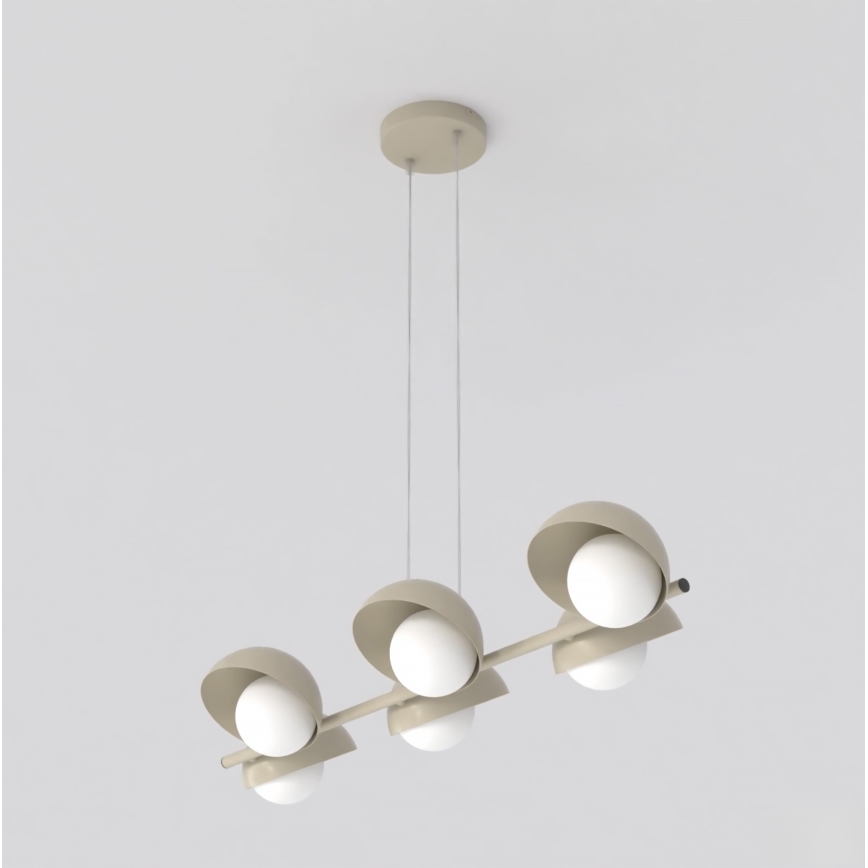 Lampada a sospensione con cavo BOOM 6xG9/8W/230V beige