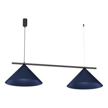 Lampada a sospensione con cavo CAPITAL 2xGX53/15W/230V blu