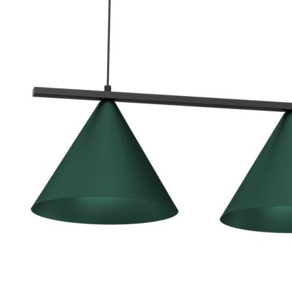 Lampada a sospensione con cavo CAPITAL 3xGX53/15W/230V verde