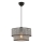Lampada a sospensione con cavo ECHO 1xE27/60W/230V grigio/nero