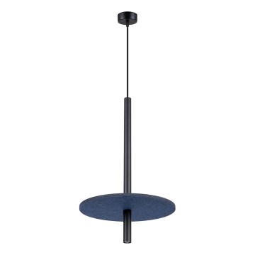 Lampada a sospensione con cavo FELTRO 1xG9/8W/230V nero/blu