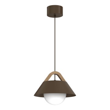 Lampada a sospensione con cavo FUNDA 1xE27/15W/230V, marrone