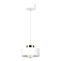 Lampada a sospensione con cavo IGNIA 1xE27/60W/230V bianco/oro