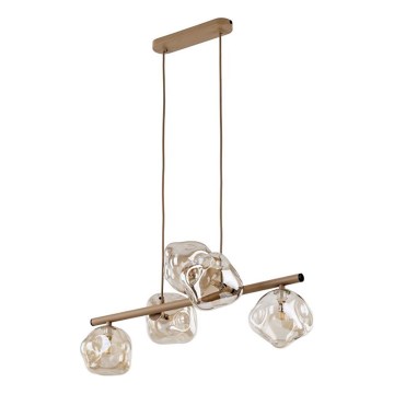 Lampada a sospensione con cavo LAVA 5xG9/8W/230V beige/beige fumé