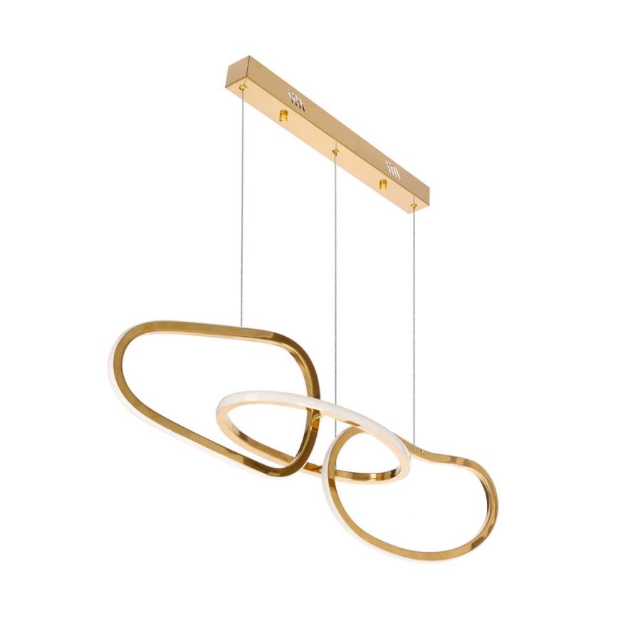 Lampada a sospensione con cavo LED ANNELI LED/30W/230V 80 cm, oro
