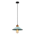 Lampada a sospensione con cavo MANAVGAT 1xE27/40W/230V blu/marrone