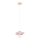 Lampada a sospensione con cavo MIKO 1xE27/15W/230V rosa/beige