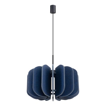 Lampada a sospensione con cavo MULA 1xE27/15W/230V Ø 45 cm blu