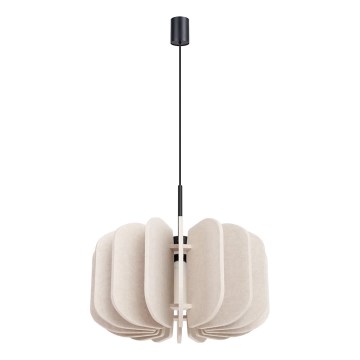 Lampada a sospensione con cavo MULA 1xE27/15W/230V Ø 45 cm color crema