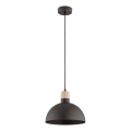 Lampada a sospensione con cavo NEOMI 1xE27/15W/230V nera