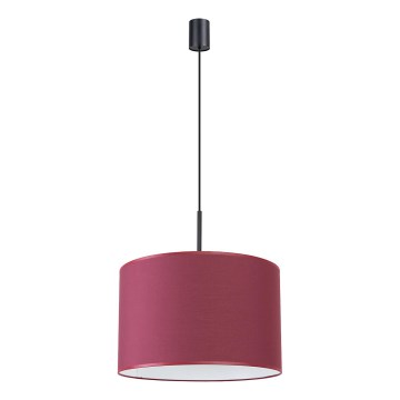 Lampada a sospensione con cavo NEVIA 1xE27/15W/230V Ø 40 cm, rossa