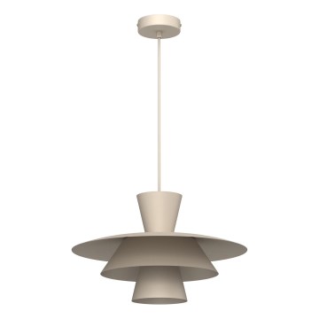 Lampada a sospensione con cavo PLATO 1xE27/15W/230V beige