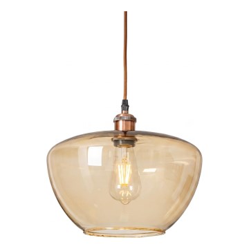Lampada a sospensione con cavo SEVENTIES E27/60W/230V fumé/marrone