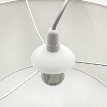 Lampada a sospensione con cavo SIRJA PLISADO 1xE27/15W/230V Ø 35 cm bianco