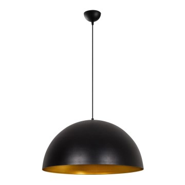 Lampada a sospensione con cavo SIVANI 1xE27/40W/230V Ø 60 cm nero/rame