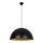 Lampada a sospensione con cavo SIVANI 1xE27/40W/230V Ø 60 cm nero/rame