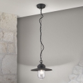 Lampada a sospensione da esterno EDWARD 1xE27/60W/230V IP44 nero