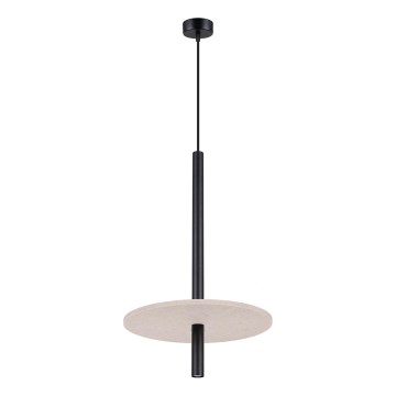 Lampada a sospensione FELTRO 1xG9/8W/230V nero/crema