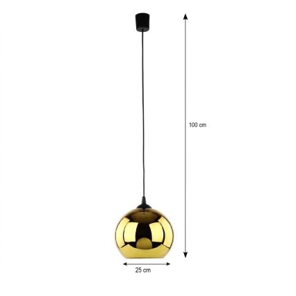 Lampada a sospensione LED con cavo CUBUS Ø 25 cm 1xE27/15W/230V