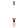 Lampada a sospensione LED su cavo FLORES LED/10W/230V oro/arancione/marrone