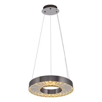 Lampada a sospensione LED su cavo JESI LED/35W/230V 3000K Ø 40 cm argento